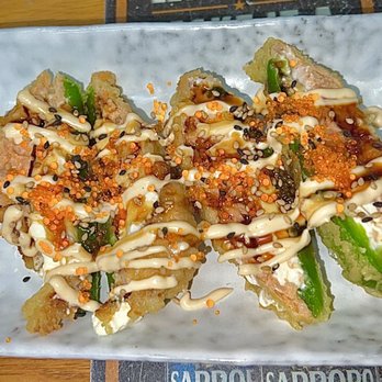 Mijouri Sushi Bune - Super Jalapeño ~ A jalepeno stuffed with spicy tuna and cream cheese! A yummy crunch when you bite - Sushi Bars Near Me - San Bruno, California Mijouri Sushi Bune - Super Jalapeño ~ A jalepeno stuffed with spicy tuna and cream cheese! A yummy crunch when you bite - Sushi Bars Near Me - San Bruno, California