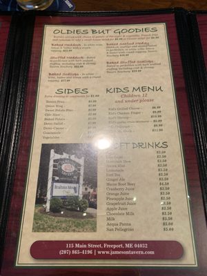 Menu photo 4 Jameson Tavern Restaurant Freeport, ME
