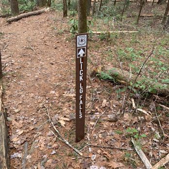 Lick Log & Pigpen Falls - Lick log falls marker - Landmarks & Historical Buildings Near Me - Mountain Rest, South Carolina