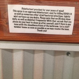 Super clean bathrooms