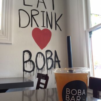 Boba Bar - Peach Ginger! With the best motto - Bubble Tea Near Me - San Jose, California Boba Bar - Peach Ginger! With the best motto - Bubble Tea Near Me - San Jose, California