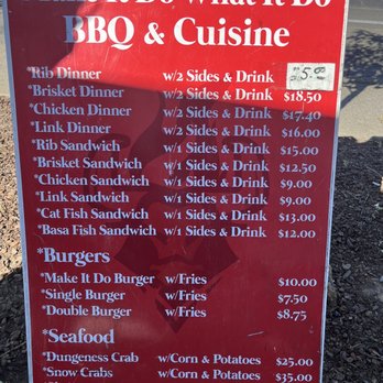 Make It Do What It Do BBQ & Cuisine - Menu - Barbeque Near Me Make It Do What It Do BBQ & Cuisine - Menu - Barbeque Near Me