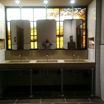Grotto Downtown - Communal sinks. - Italian Near Me - Houston, Texas