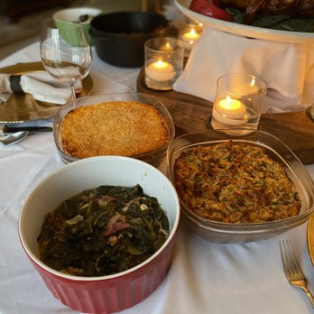 24X68 Culinary - Collard greens, stuffing and mac and cheese. - Personal Chefs Near Me - Snohomish, Washington
