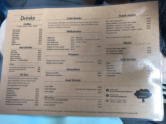 Menu photo 1 Common Grounds Gowrie, ACT