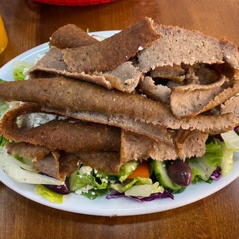 Falafel & Grill - Greek Salad with Gyro - Mediterranean Near Me - Chicago, Illinois Falafel & Grill - Greek Salad with Gyro - Mediterranean Near Me - Chicago, Illinois