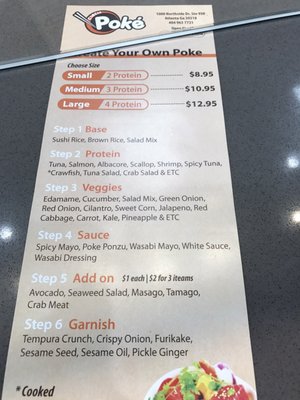 Menu photo 5 Circle Poke Atlanta, GA