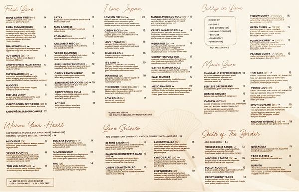 Menu photo 2 Love West Hollywood, CA