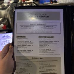 Jack's Place - Menu 11.2025
