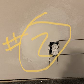 Cook's Plastering - Measured wrong again. Electrician can't install larger outlets, wall crumbles. Hack. - Painters Near Me - Taylor, Michigan Cook's Plastering - Measured wrong again. Electrician can't install larger outlets, wall crumbles. Hack. - Painters Near Me - Taylor, Michigan