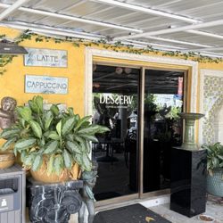 Entrance to the coffee shop