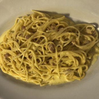 Da Bepi Venesian - Spaghetti carbonara with egg and ham. - Italian Near Me - Mestre, VE