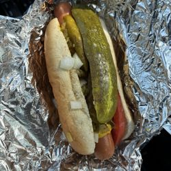 Turnabout Pizza - Chicago dog!