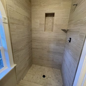 Williams Custom Tile Installation - Here is the hall bath. - Tiling Near Me