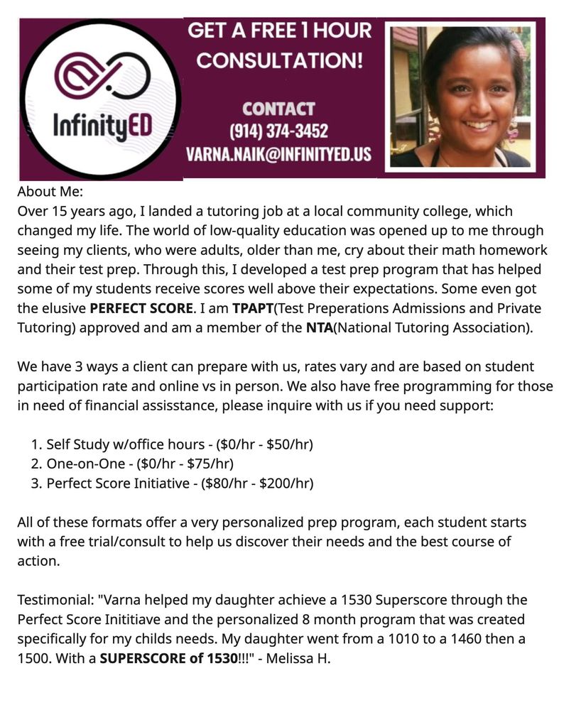 Infinity Ed - reading tutor in Wilbraham, MA