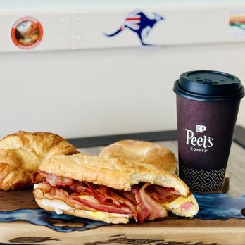 Reds Rolls - A Reds Rolls Classic egg and Bacon sanga, served in a roll, croissant or bagel. - Bakeries Near Me - Roselle, Illinois Reds Rolls - A Reds Rolls Classic egg and Bacon sanga, served in a roll, croissant or bagel. - Bakeries Near Me - Roselle, Illinois