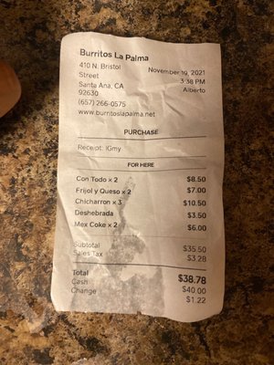 Burritos La Palma by null