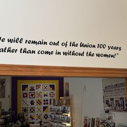 Wyoming Women’s History House - Wyoming said they wouldn't join the Union if they couldn't keep the women's equality laws they'd already passed.