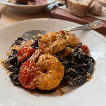 Wood Stack Pizza Kitchen - Metuchen - half order of squid ink pasta - Pizza Near Me - Metuchen, New Jersey Wood Stack Pizza Kitchen - Metuchen - half order of squid ink pasta - Pizza Near Me - Metuchen, New Jersey