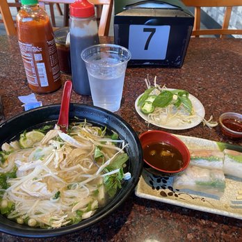 Pho 16 Express - Chicken Pho A5. Shrimp Fresh Summer Rolls - Vietnamese Near Me - Orlando, Florida