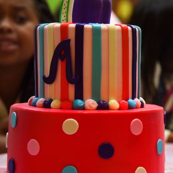 Delicious Bakery - The tiered cake for my daughter's 7th birthday party. The flavor of the cake was vanilla with chocolate chip filling. - Cupcakes Near Me - Northridge, California Delicious Bakery - The tiered cake for my daughter's 7th birthday party. The flavor of the cake was vanilla with chocolate chip filling. - Cupcakes Near Me - Northridge, California