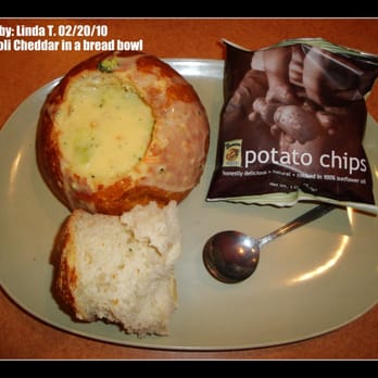 Panera Bread - Broccoli Cheddar in a bread bowl - Sandwiches Near Me - Hadley, Massachusetts