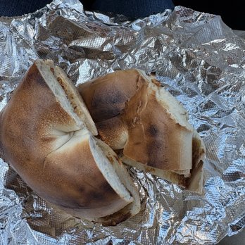 NY Best Bagels - Burned bagel. In and out; both sides. - Bagels Near Me - Brookfield, Connecticut