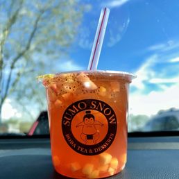Mango dragon fruit refresher