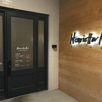 Henrietta Red - Unique front door - New American Near Me - Nashville, Tennessee