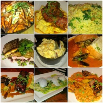 Union Kitchen and Tap Encinitas - Our spread for dinner..  Eat family style and taste everything.. - New American Near Me - Encinitas, California