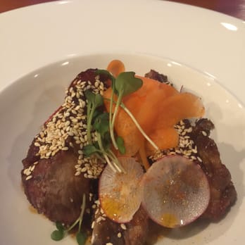 The Juniper Bistro - The pork rib appetizer with Asian sesame glaze. So good!!! - Canadian (New) Near Me - Banff, Alberta The Juniper Bistro - The pork rib appetizer with Asian sesame glaze. So good!!! - Canadian (New) Near Me - Banff, Alberta