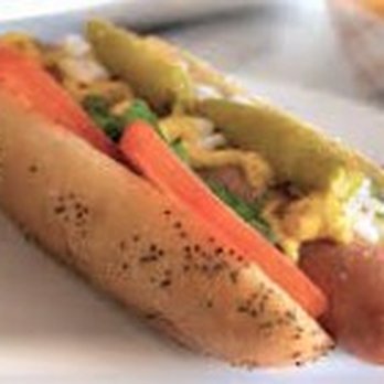 Mustard's Chicago Style Eatery - The classic dog to end all dogs: Chicago style! - Hot Dogs Near Me - Los Alamitos, California Mustard's Chicago Style Eatery - The classic dog to end all dogs: Chicago style! - Hot Dogs Near Me - Los Alamitos, California