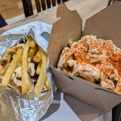 Souv Like - Pork gyro and chicken gyro poutine with secret sauce