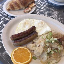 Eggs and sausage