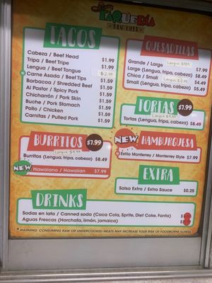 Menu photo 2 Taqueria San Luis Nashville, TN