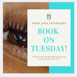 Haus of Kendra - $15 off on ANY FULL SET of Lash Extensions.