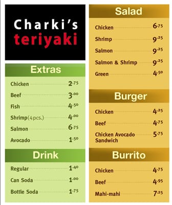 Menu photo 7 Charki's Teriyaki Gardena, CA Menu photo 7 Charki's Teriyaki Gardena, CA
