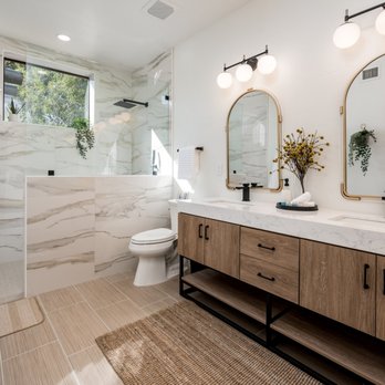 Tanner Materials Flooring & Cabinets - AFTER (made that weird corner a beautiful new bath) - Flooring Near Me - Phoenix, Arizona
