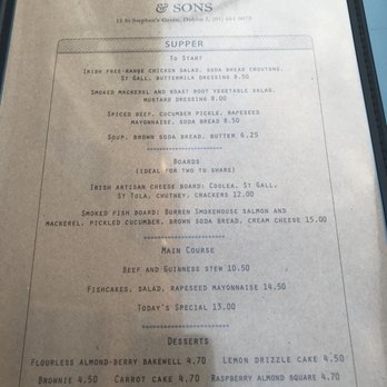 Hatch and Sons - Check out the current menu! - Cafes Near Me - Dublin, D