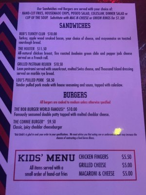 Menu photo 8 Bob Dobbs Tucson, AZ