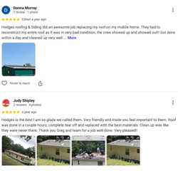 Hodges Roofing & Siding - 5 Star Reviews