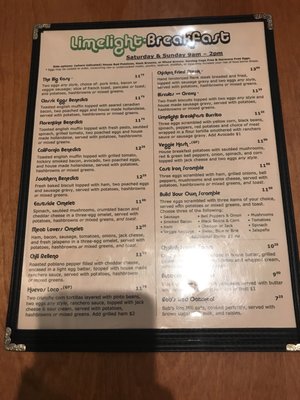Menu photo 5 Limelight Restaurant & Lounge Portland, OR