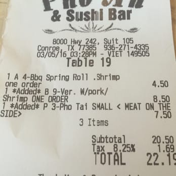 Pho An & Sushi Bar - A late healthy lunch Powers one up for a strong, late and fun Saturday night! - Vietnamese Near Me - Conroe, Texas Pho An & Sushi Bar - A late healthy lunch Powers one up for a strong, late and fun Saturday night! - Vietnamese Near Me - Conroe, Texas