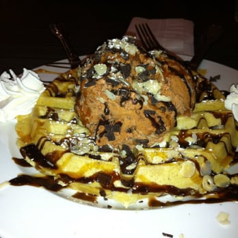 Demetres Danforth - nutella chocolatey goodness on a belgian waffle. I won't judge you for trying to eat your computer. - Desserts Near Me - Toronto, Ontario