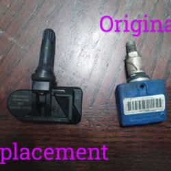 Chihuahua Tire Shop - You can se sensors area totally different. On the right the original sensor on the left the replacement.