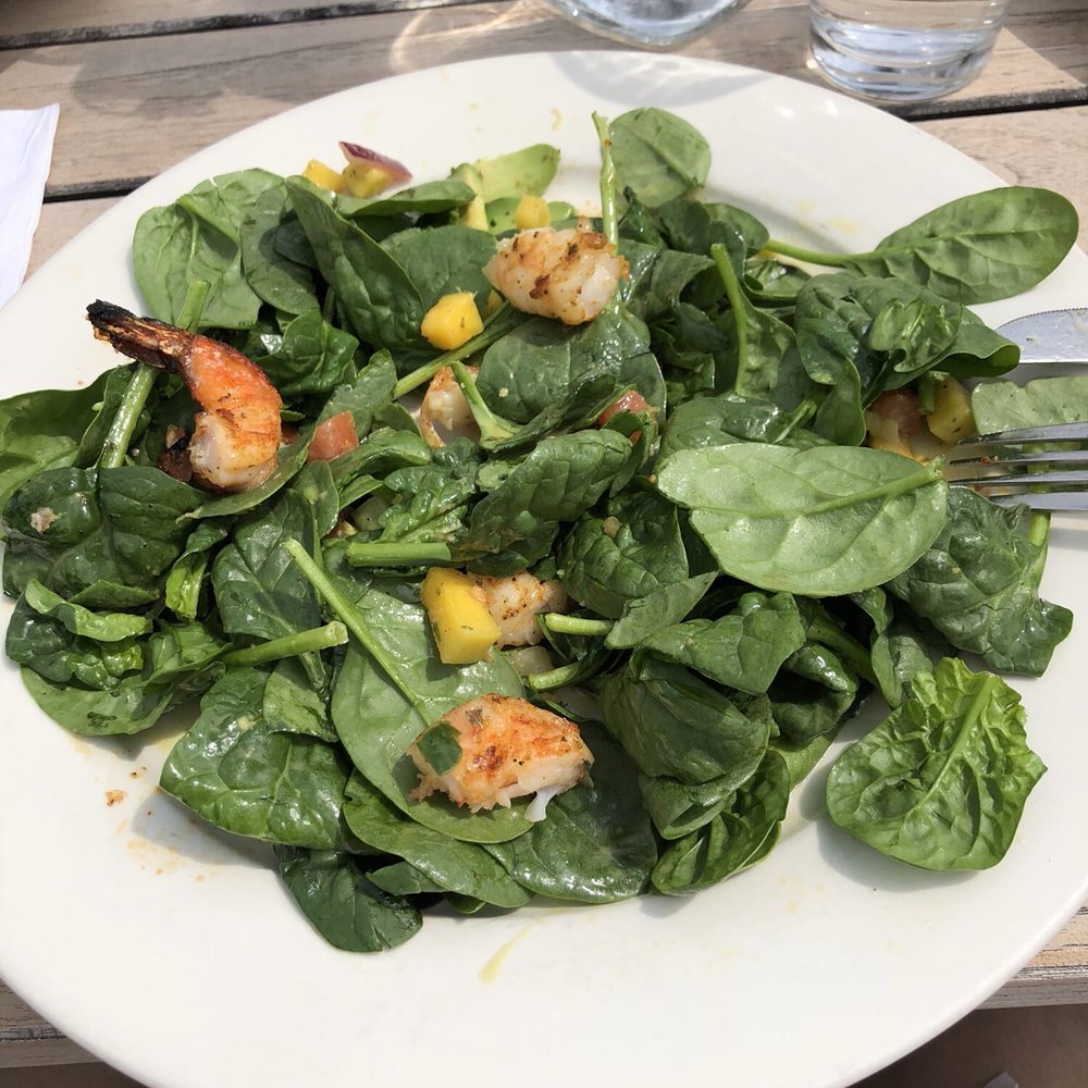 Daedalus Restaurant - Lunch special, shrimp, mango salsa, and avocado salad on spinach - Pubs Near Me - Cambridge, Massachusetts Daedalus Restaurant - Lunch special, shrimp, mango salsa, and avocado salad on spinach - Pubs Near Me - Cambridge, Massachusetts