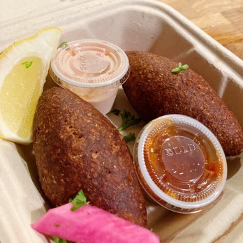Mazra - Kibbeh. If I choked on these I'd die happy. - Middle Eastern Near Me - San Bruno, California Mazra - Kibbeh. If I choked on these I'd die happy. - Middle Eastern Near Me - San Bruno, California