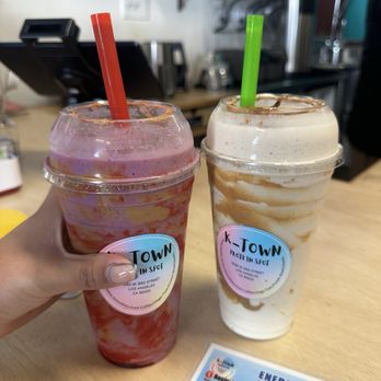K-Town Protein Spot - #3 Peanut butter and jelly and # 2 peanut butter. - Waffles Near Me - Los Angeles, California K-Town Protein Spot - #3 Peanut butter and jelly and # 2 peanut butter. - Waffles Near Me - Los Angeles, California
