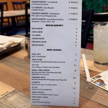 Nasha - Bar menu - Indian Near Me - Bee Cave, Texas