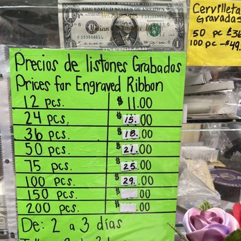 Mary's Lace Craft - Price list for ribbon only. - Arts & Crafts Near Me - La Puente, California